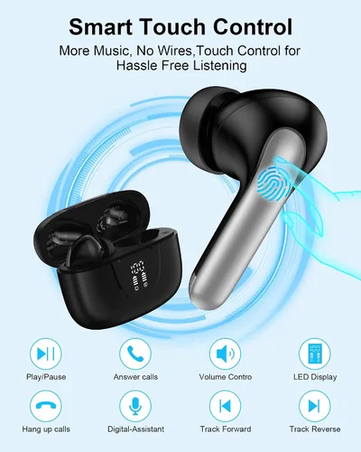 Miniatura 4 de Auriculares inalámbricos Samsung para Samsung Galaxy A17 A16 S26 Ultra S26+ S25, auriculares intrauditivos Bluetooth para iPhone17 Pro Max