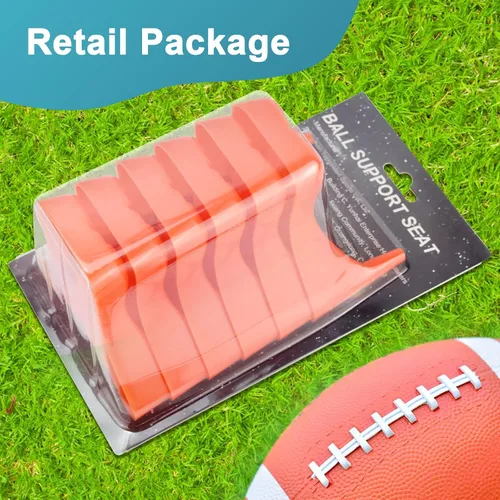 Miniatura 7 de Eastgoing 6 piezas de camiseta de fútbol estilo patada, soporte de exhibición de fútbol compatible con todos los tamaños de pelota, soporte