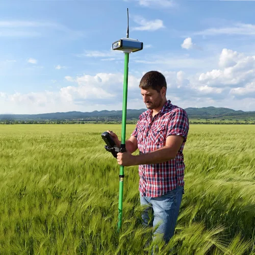 Miniatura 7 de AdirPro 6.6 ft GPS Rover Rod de dos piezas (verde)