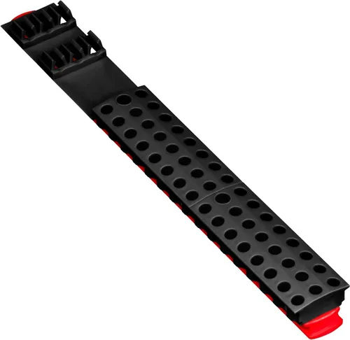 Miniatura 9 de Ernst Manufacturing Barra de 60 brocas para herramientas con base magnética, almacenamiento y organizador de brocas hexagonales de 1/4 pulgadas