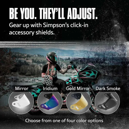 Miniatura 2 de SIMPSON Mod Bandit Motorcycle Helmet Visor Face Shield
