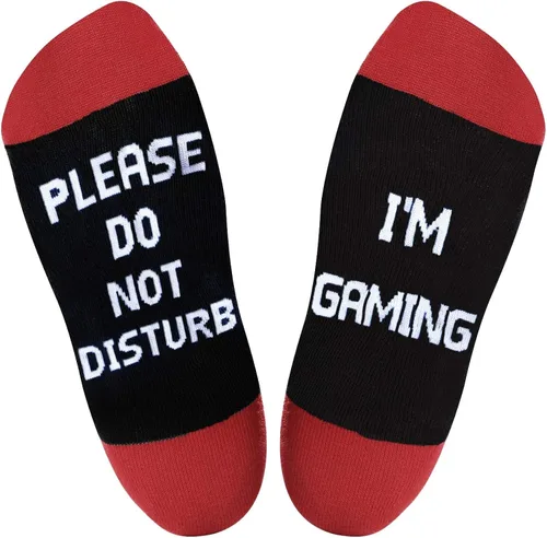 Miniatura 5 de Calcetines de juego Do Not Disturb - Calcetines divertidos para hombres, mujeres, adolescentes y niños, calcetines de algodón de vestir, regalo