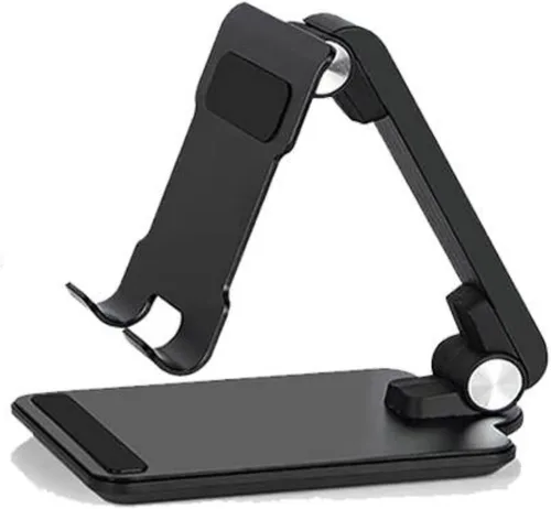 Miniatura 2 de JBGold Soporte para teléfono celular, totalmente plegable, ajustable, color negro