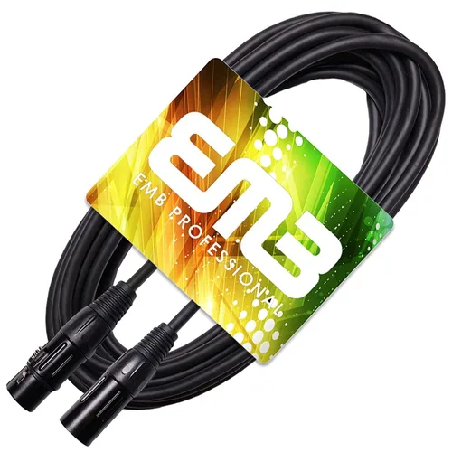Miniatura 2 de EMB Audio - Cable de altavoz blindado profesional XLR macho a hembra para uso con DJ, hogar, micrófono, instrumento y altavoz