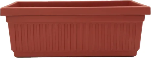 Miniatura 22 de The HC Companies Macetero veneciano de 18 pulgadas con tapón de drenaje, macetas de plástico ligero resistente a los rayos UV para interiores y Negro