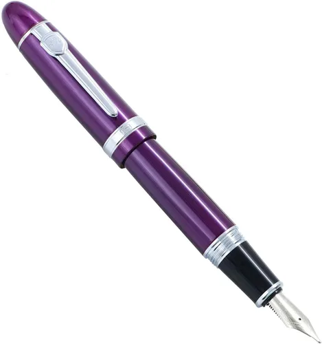 Miniatura 2 de Pluma estilográfica Jinhao 159 Luxury Purple, Big Heavy Style, punta media, caligrafía de escritura, artículos de oficina de papelería