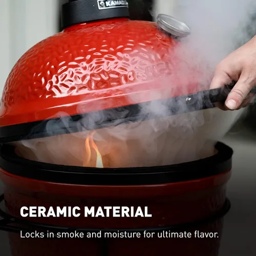 Miniatura 3 de Kamado Joe Joe Jr - Parrilla portátil de carbón de cerámica de 13.5 pulgadas con soporte para parrilla, rejilla de cocción de acero inoxidable