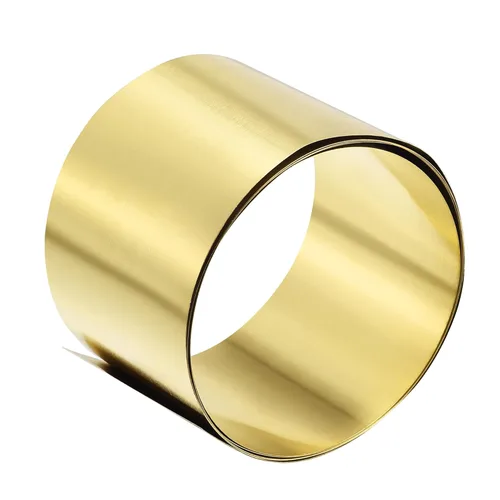 Miniatura 15 de uxcell Rollo de hoja de latón, placa de hoja de metal 1000 mm x 25 mm x 0,2 mm 2 piezas