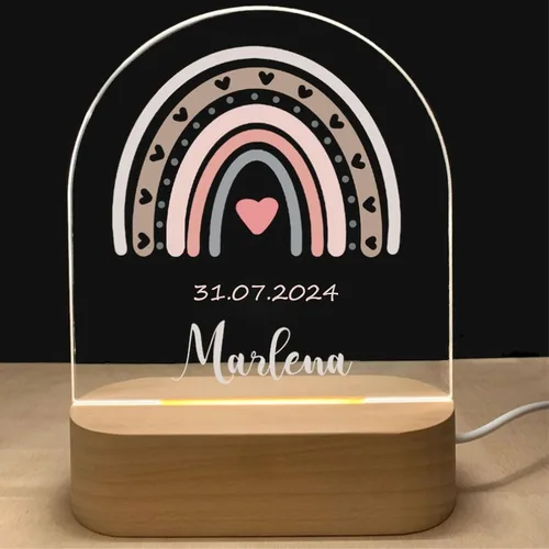 Miniatura 21 de Luz nocturna personalizada para bebés y niños, regalos personalizados con nombre, regalos de bautizo para niñas/niños, lámpara nocturna regulable