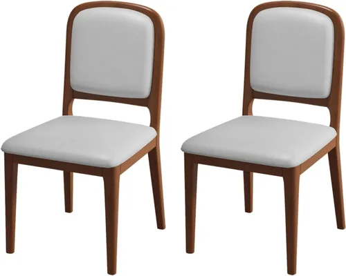 Miniatura 36 de Solid Wood Dining Room Chairs Minimalist,Kitchen Chairs with Soft Padded Back,Living Room Chair for Office Reading,Wood Frame,Armless Vanity