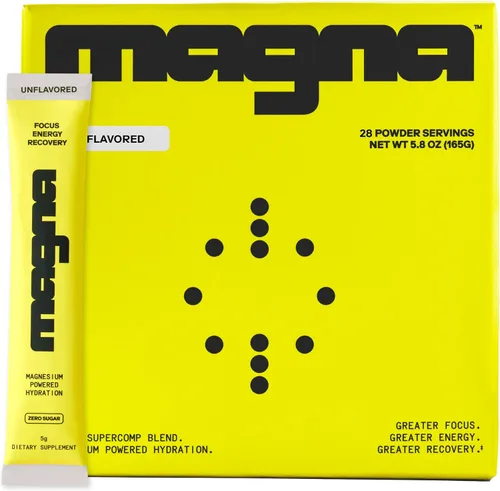 Miniatura 27 de MAGNA Mezcla de bebida en polvo de electrolitos para hidratación, energía y apoyo de concentración con treonato L de magnesio, sodio, potasio