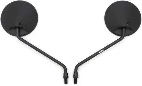 Miniatura 2 de Juego de espejos redondos universales negros - M10 - Compatible con Kawasaki KE/KH/KM/KV100 KE/KS125 KE175 F6/7/9/11 KZ400/440/550/650/750/900/1000