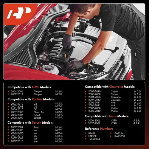 Miniatura 2 de A-Premium Bujías de platino iridio compatibles con Chevrolet Malibu, Colorado, HHR, Cobalt y GMC Canyon e Isuzu i-280/290 y Pontiac G5, G6, Grand
