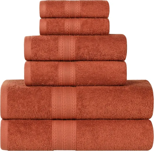 Miniatura 30 de Superior Juego de 6 toallas de mano de algodón ecológico, toallas pequeñas para spa, hotel, baño de invitados, cocina, secado rápido, suave