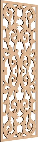 Miniatura 173 de Meadville Paneles decorativos de pared de madera con calado, 9 3/8 pulgadas de ancho x 24 3/8 pulgadas de alto x 1/4 de alto, aliso
