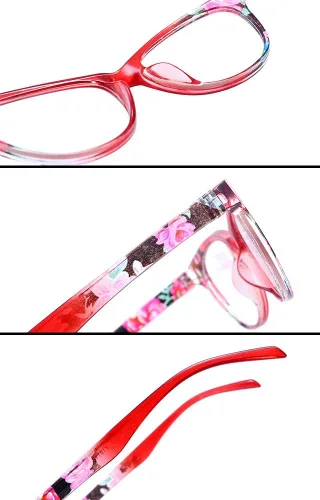 Miniatura 5 de Gafas de lectura (3 unidades), diseño vintage, diseño floral, lentes de lectura para mujeres y hombres, unisex