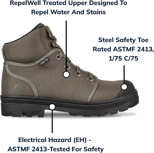 Miniatura 4 de Skechers Botas de trabajo para mujer, Rotund - Darragh ST