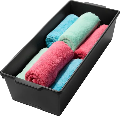 madesmart Cubo de almacenamiento profundo, organizador multiusos para cocina, baño y oficina, organizador para cubiertos, herramientas de pelado,