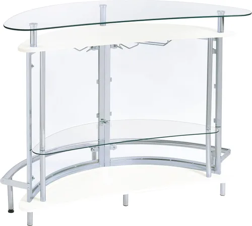 Miniatura 7 de Mueble para bar con frontal de acrílico, Metal, Blanco