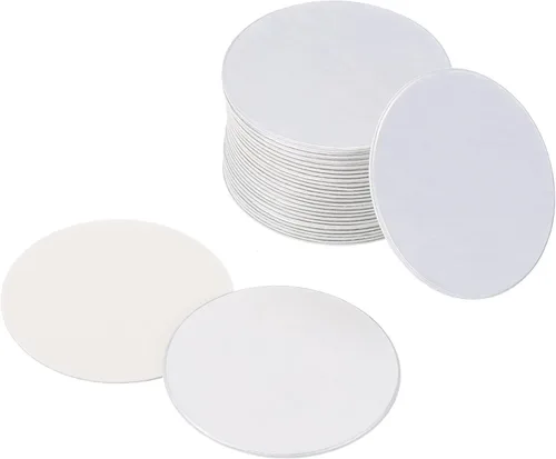 PATIKIL Revestimiento de tapa de papel de aluminio de 0.94 pulgadas, paquete de 150 revestimientos de sellado térmico resistentes a la inducción de