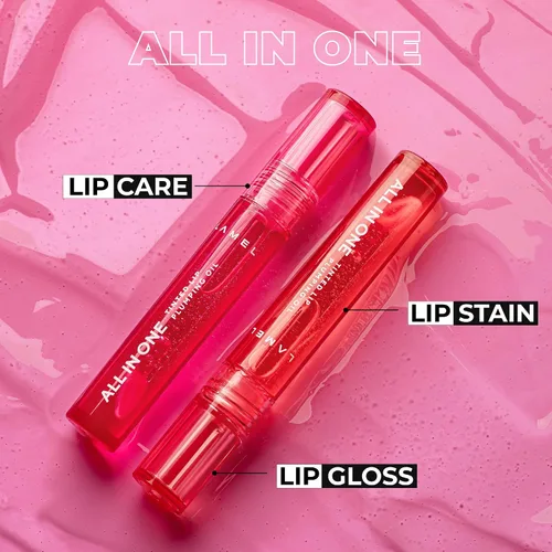 Miniatura 2 de Lamel Lip Oil Set of 2 – Peachy & Sparkle Hydrating Tinted Lip Oils, Glossy Non-Sticky Finish, Full-Size Lip Gloss Duo