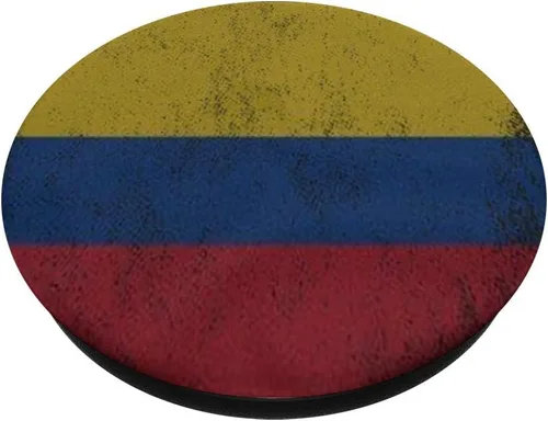 Miniatura 2 de Bandera colombiana vintage de Colombia regalo de recuerdo para hombres y mujeres PopSockets agarre y soporte para teléfonos y tabletas
