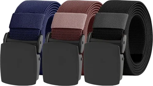 Miniatura 9 de UNGGJKB Men's Tactical Belt, Nylon Casual Elastic Belt, Work Belt That Can Be Cut And Adjusted