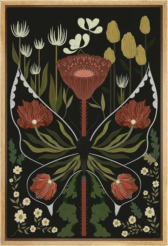 Miniatura 70 de SIGNFORD Lienzo impreso para pared, acuarela, floral, retro, abstracto, naturaleza, desierto, ilustraciones florales botánicas, arte moderno