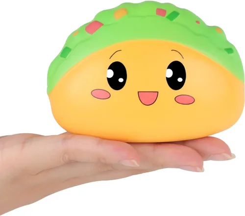 Anboor - Peluche con forma de taco, lento, de levantamiento lento, juguete para niños, suave, forma de tacos mexicanos, perfumados, alivio del