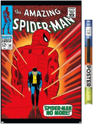 Miniatura 17 de Trends International Marvel Comics Amazing Spider-Man #50 - Póster de pared, 22.4 pulgadas de largo x 14.7 pulgadas, versión enmarcada en madera