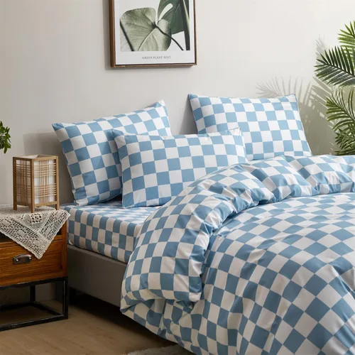 Miniatura 462 de CLOTHKNOW - Juego de edredón verde militar tamaño completo de 3 piezas, juego de ropa de cama verde oscuro, edredón suave con 2 fundas de almohada