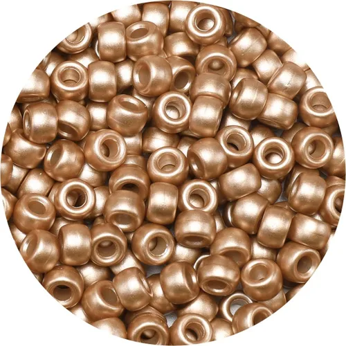 Miniatura 20 de Eppingwin 1000 cuentas de poni, cuentas, cuentas grandes de 0.24 x 0.35 pulgadas, cuentas para el cabello, cuentas para trenzas de cabello, cuentas