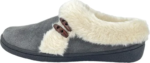 Miniatura 2 de Clarks JMH2047 - Pantuflas de piel sintética de felpa suave para mujer