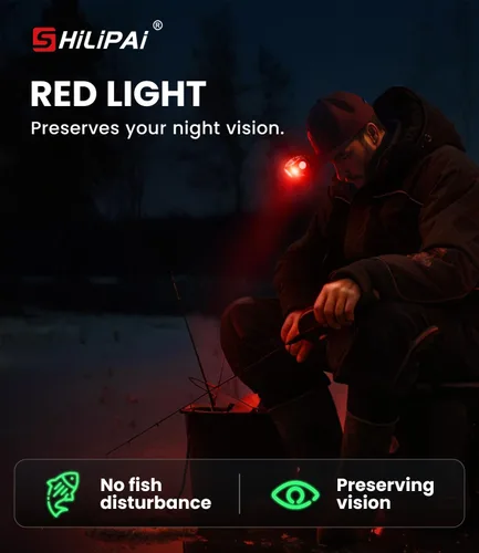 Miniatura 3 de Faro LED recargable con sensor de movimiento, 6 modos para equipo de camping y senderismo, mini linterna frontal con luz roja, regalo de bolsillo