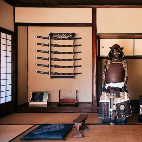 Miniatura 6 de Barydat Soporte de pared Katana para espada, soporte de pared Katana Samurai, estante de exhibición, regalos para la colección japonesa