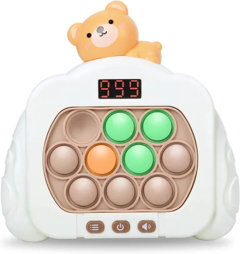 Miniatura 11 de Juguetes Fidget Pop de Empuje Rápido para Niños y Adultos, 12 Modos de Juego Mejorados con Luces, Juguete de Mano de Burbujas de Empuje Rápido
