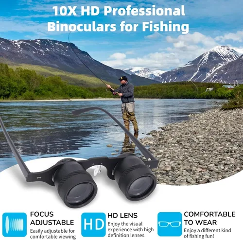 Miniatura 2 de Yoidesu Prismáticos profesionales 10X HD para pesca, observación de aves, deportes, conciertos, teatro, telescopio portátil, lentes de ópera con 2