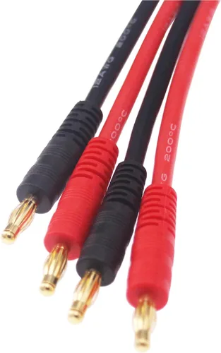 Miniatura 4 de 2 unids EC8 Conector Plug a 0.157 in Banana Plugs Carga Batería Cable Adaptador Cable 12awg 11.8 in