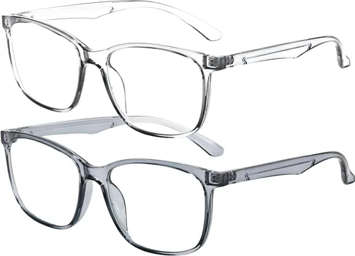 Miniatura 10 de Lentes de bloqueo de luz azul cuadrados para computadora/juegos/TV/teléfono-99% filtrado de luz azul para hombres y mujeres
