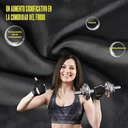 Miniatura 5 de HOZMOZ Guantes ventilados para levantamiento de pesas, guantes de gimnasio gruesos y acolchados con protección completa de la palma, agarre