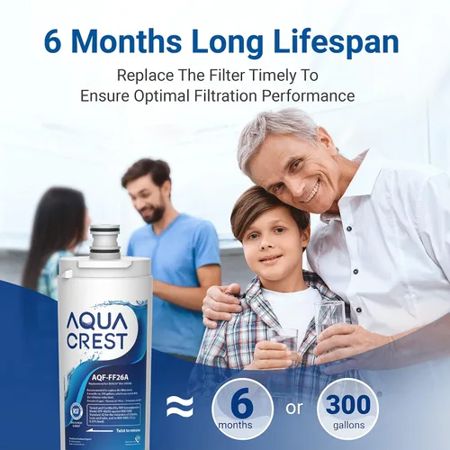 Miniatura 6 de AQUACREST - Filtro de agua de repuesto para refrigerador 640565, compatible con Bosch 640565, EVOLFLTR10 AP3961137, 3M Cuno CS-52, Whirlpool