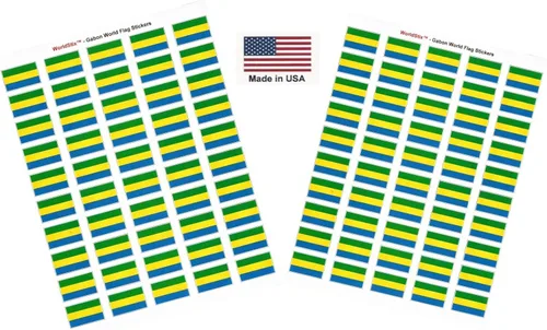 Miniatura 101 de 100 calcomanías de la bandera de Alaska; 1.5" x 1" hechas en Estados Unidos, calcomanías autoadhesivas de la bandera del estado para álbumes