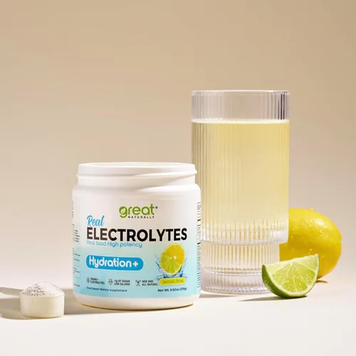 Miniatura 3 de Hidratación en polvo de electrolitos Alimentos reales de alta potencia Limón lima 30 porciones Polvo de electrolitos de alta potencia Mezcla