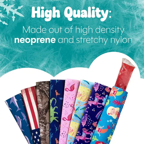 Miniatura 9 de Kooleez - Fundas de neopreno aisladas para paletas de hielo, fundas de neopreno aisladas para congeladores, soportes para paletas para niños