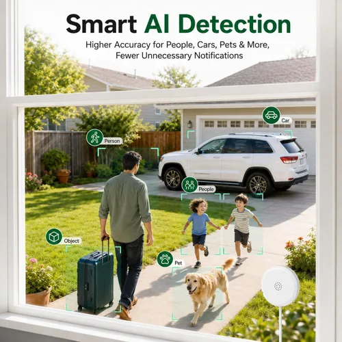 Miniatura 6 de Cámaras de seguridad de ventana sin taladro, 2 paquetes de cámaras magnéticas para seguridad del hogar, 5G y 2.4G WiFi para interiores en ángulo