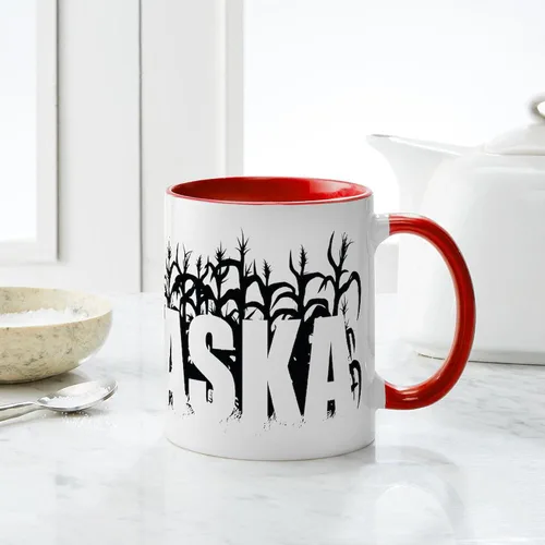 Miniatura 95 de CafePress I Love Nebraska Taza de café de cerámica de 11 oz (11.0 fl oz)