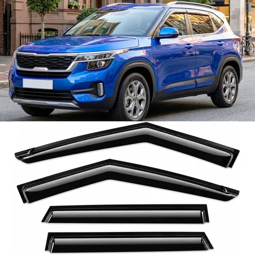 Miniatura 48 de Protección contra la lluvia con cinta adhesiva para Honda Civic Hatchback 2022-2026, deflector para ventana lateral HB LX Sport Touring EX-L