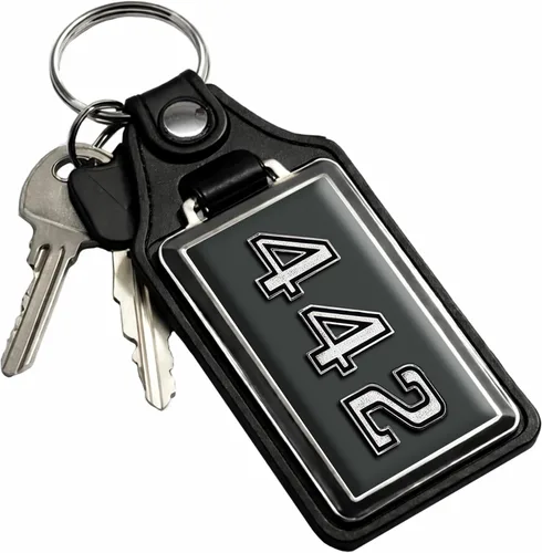 Miniatura 10 de Brotherhood Car Key Chain for Cutlass - Classic Models Keychain for Men and Women Gift Key Ring Azul alpino