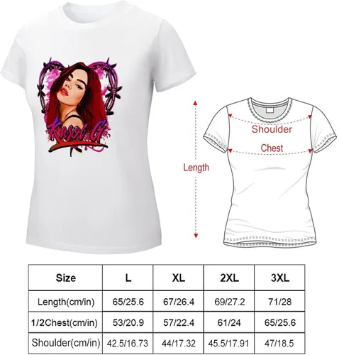 Miniatura 7 de T-Shirt Womens Casual Tee Novelty Graphic T Shirt Crewneck Tshirt Summer Tops
