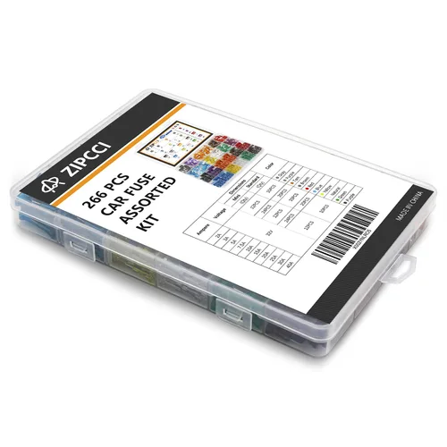 Miniatura 7 de ZIPCCI 266 piezas – Kit surtido de fusibles para automóvil, mini y fusibles automotrices estándar, fusible automático de hoja para accesorios de RV